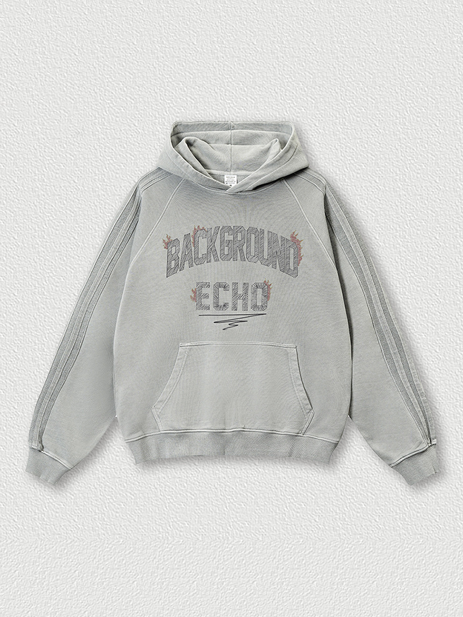 Sweat à capuche imprimé vintage BE Autumn