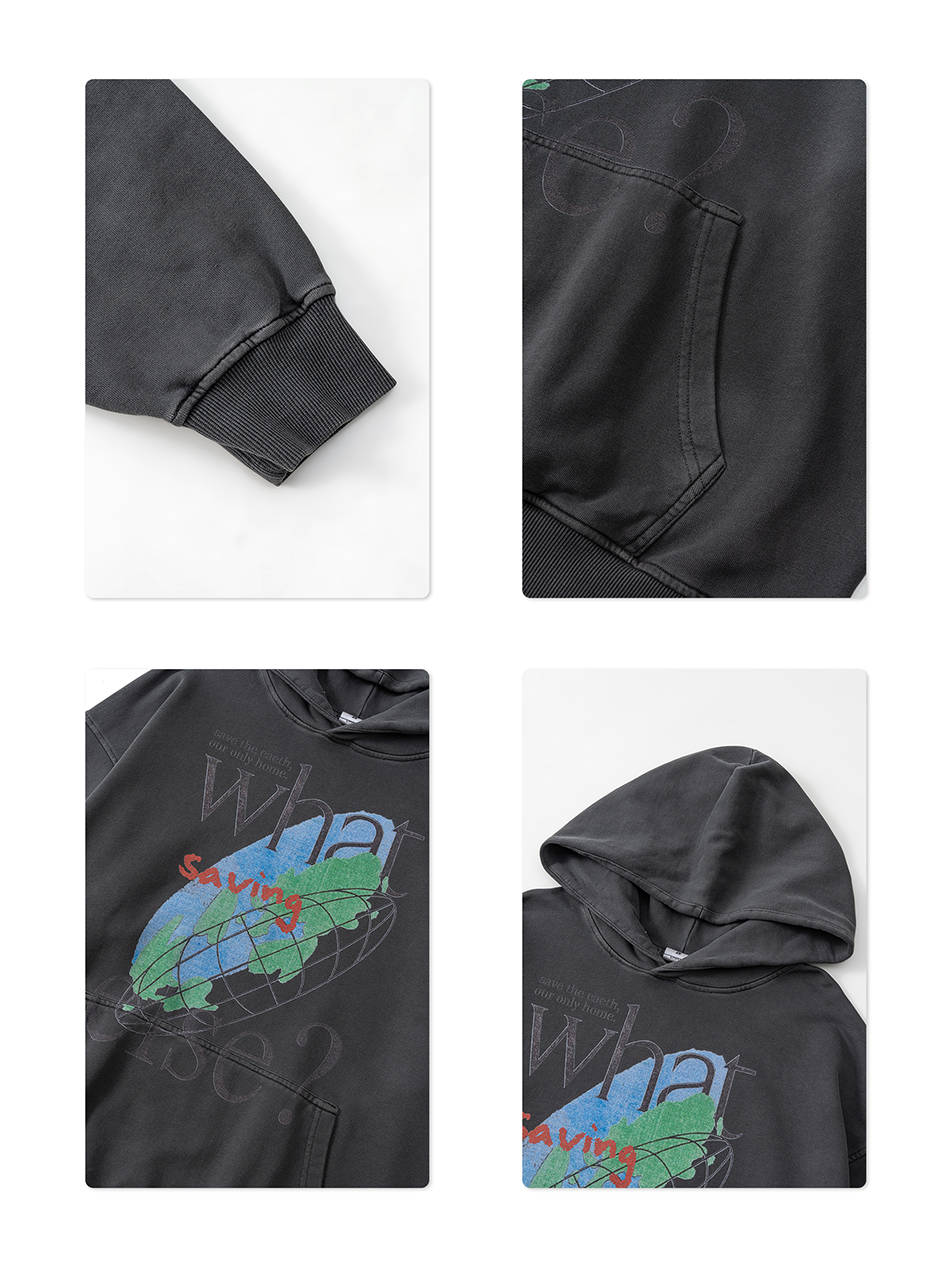 Sweat à capuche graphique vintage