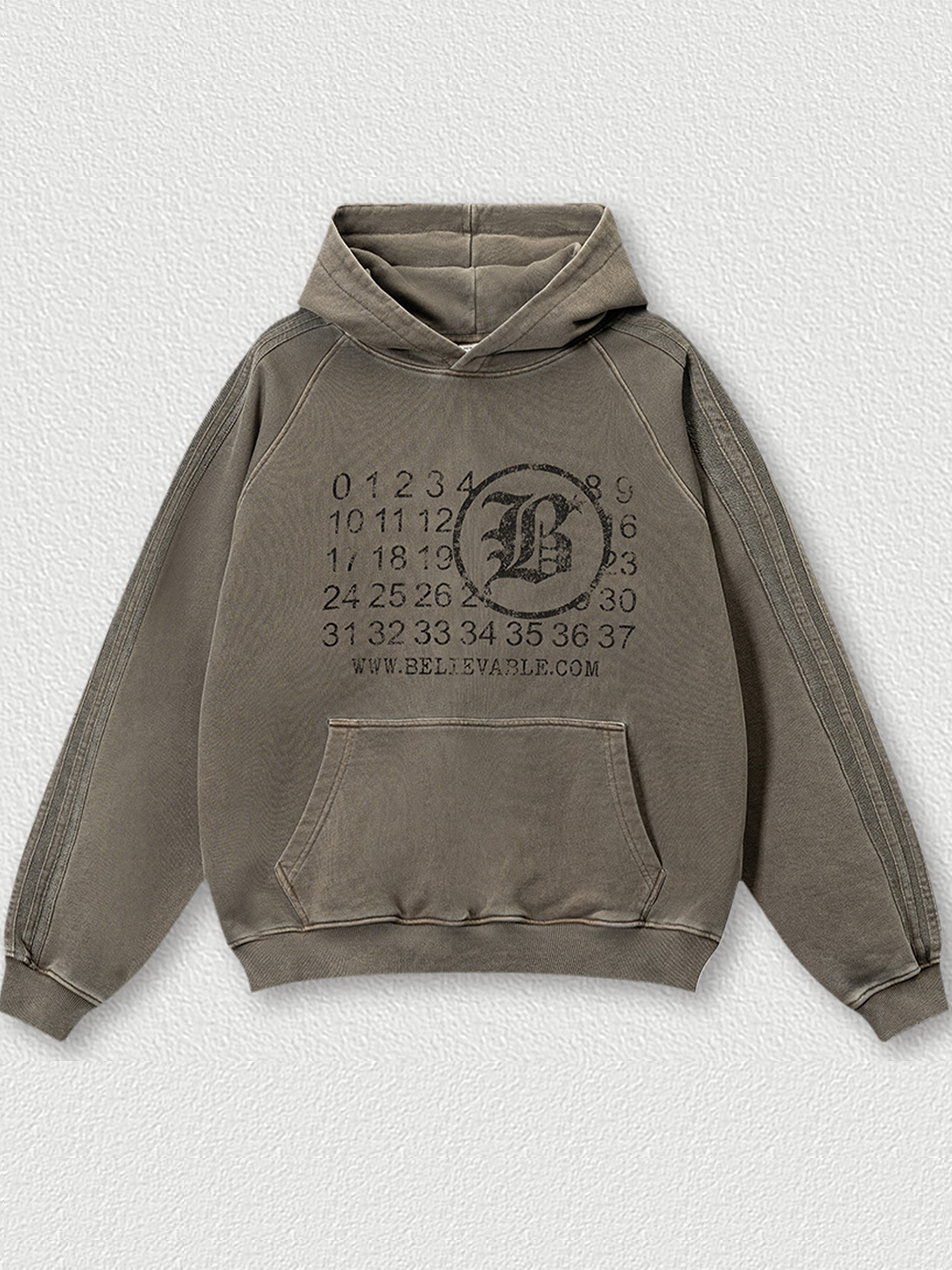 Sweat à capuche délavé Margiela