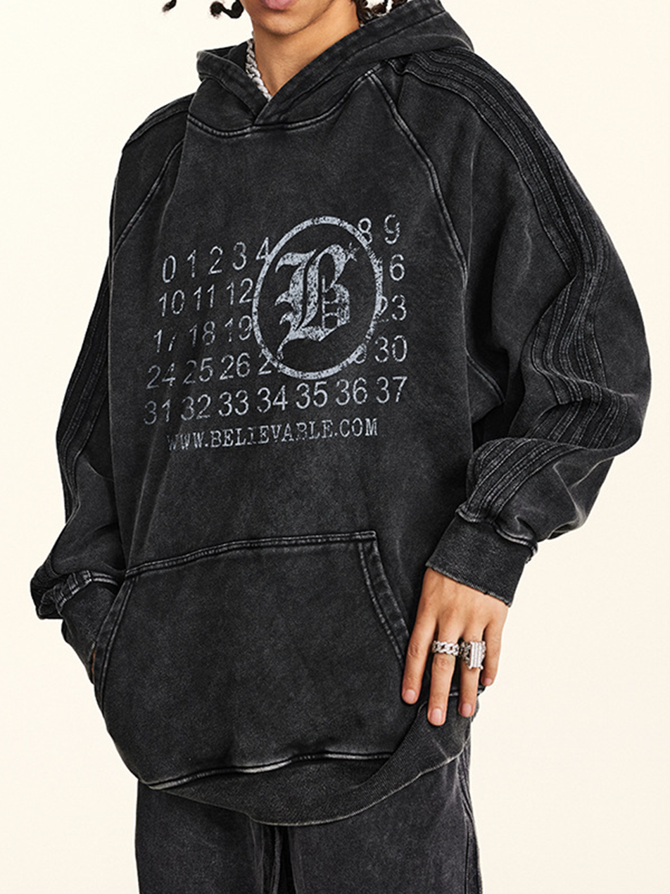 Sweat à capuche délavé Margiela