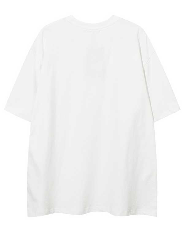 T-shirt graphique Y2K Daily Style avec collier