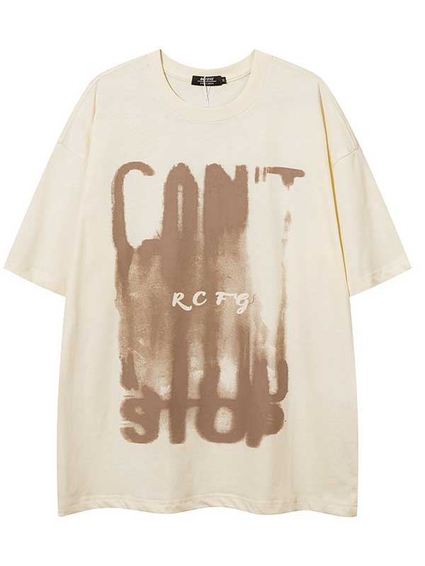 T-shirt graphique vintage délavé Y2K