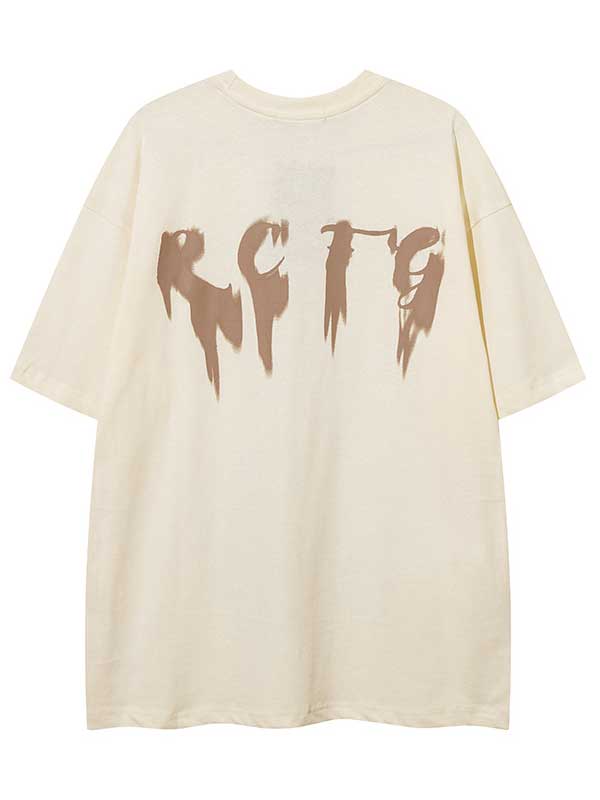 T-shirt graphique vintage délavé Y2K