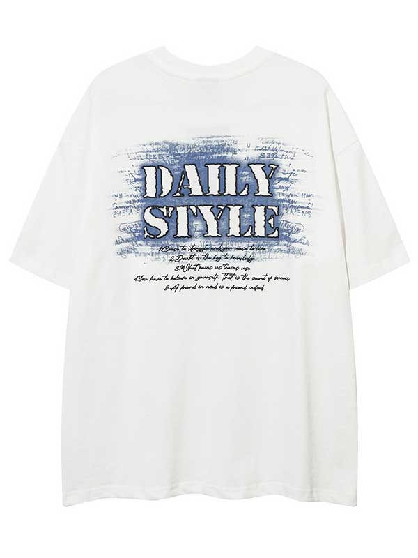 T-shirt graphique Y2K avec collier pour un style quotidien