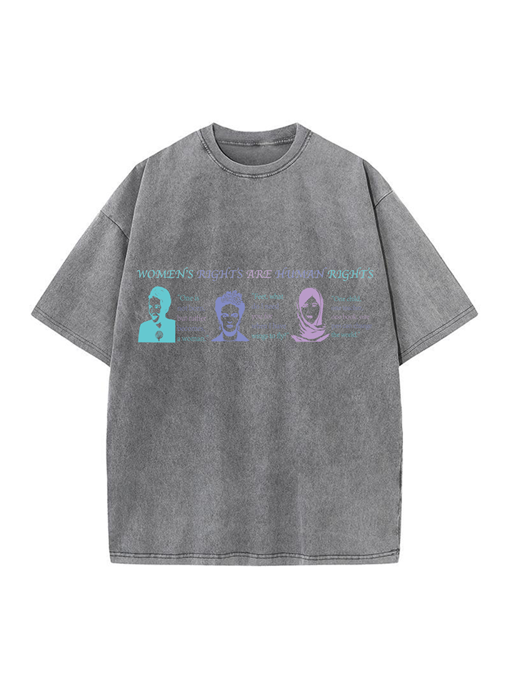 T-shirt femme Liberation en coton délavé imprimé 230g