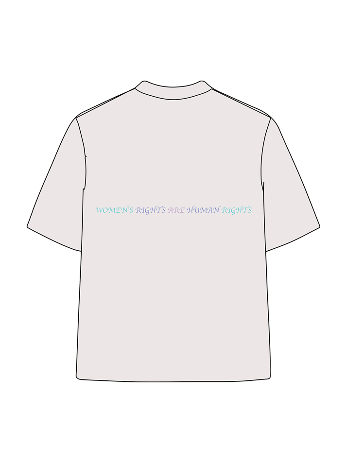 T-shirt femme Liberation en coton délavé imprimé 230g