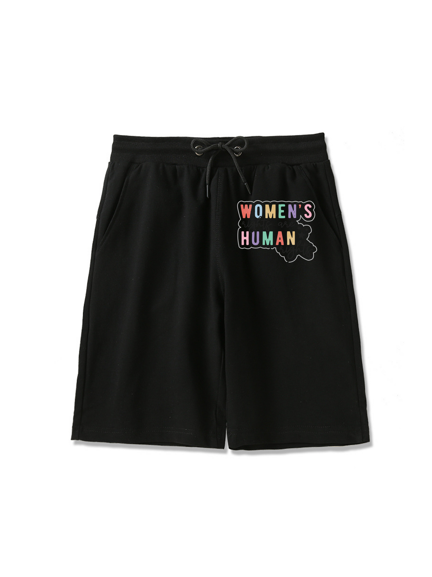 Short imprimé Justice de genre pour femmes 260g