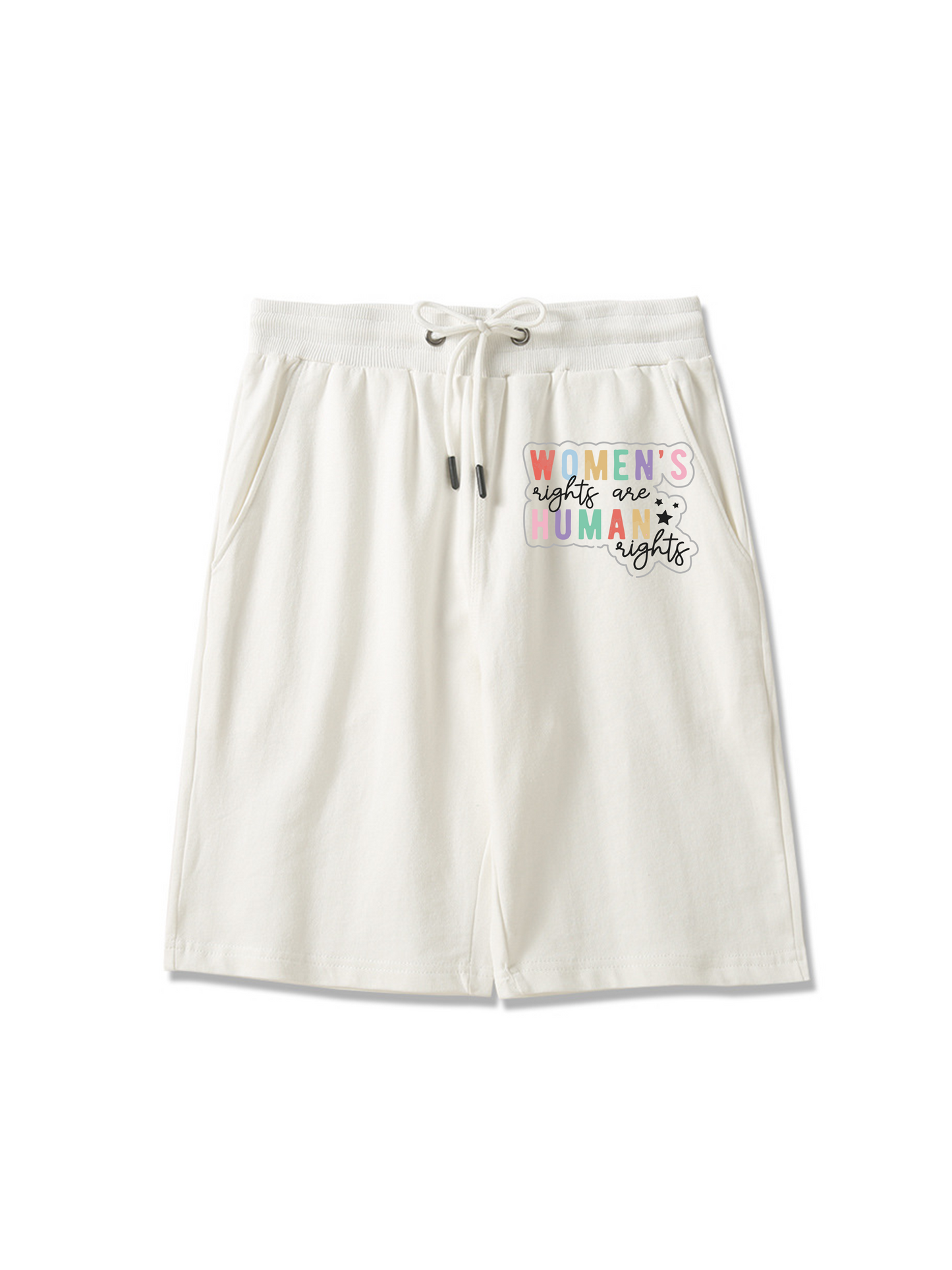 Short imprimé Justice de genre pour femmes 260g
