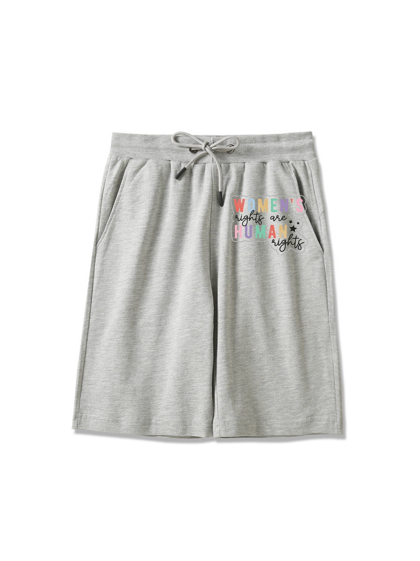 Short imprimé Justice de genre pour femmes 260g