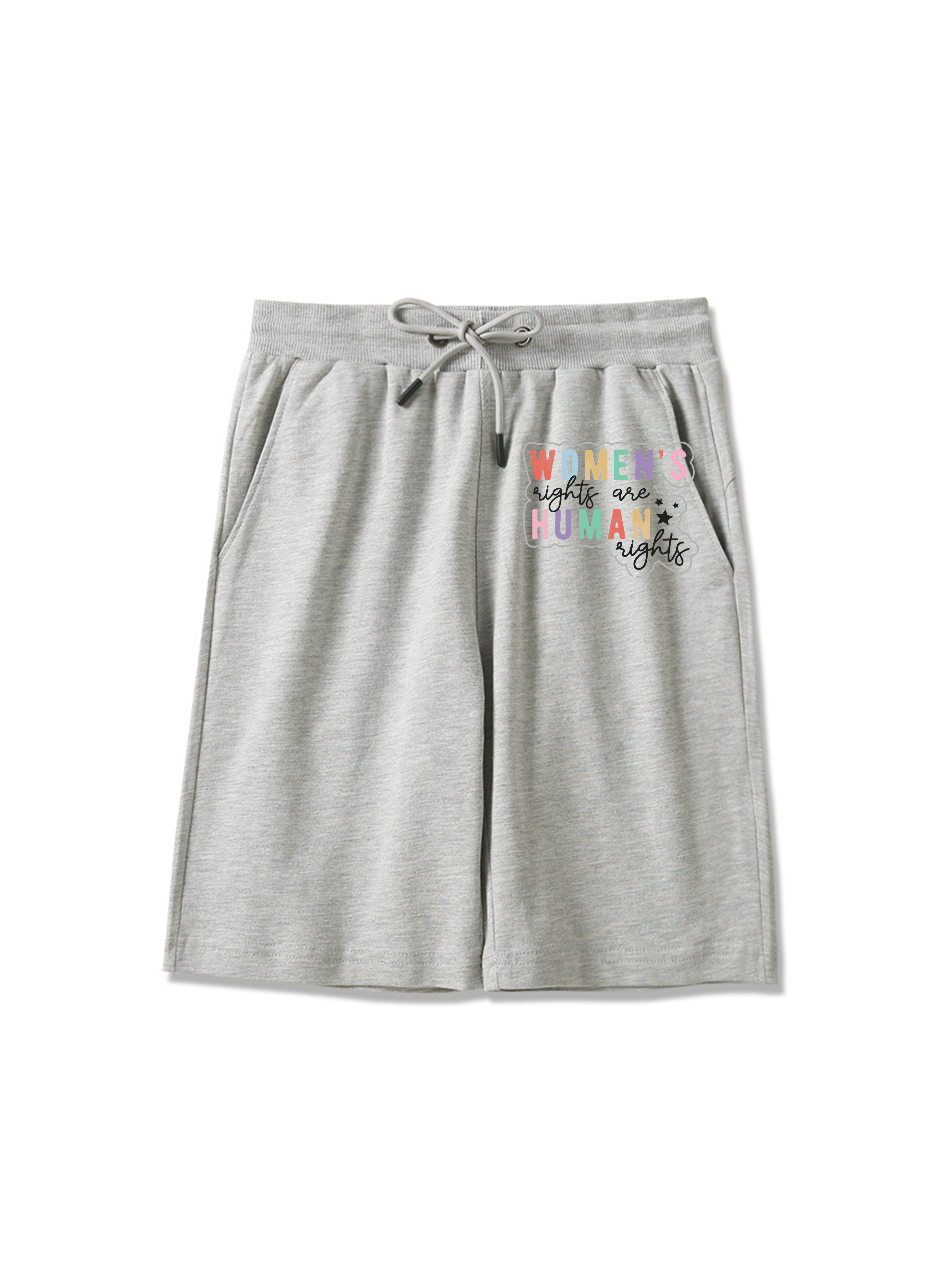 Short imprimé Justice de genre pour femmes 260g