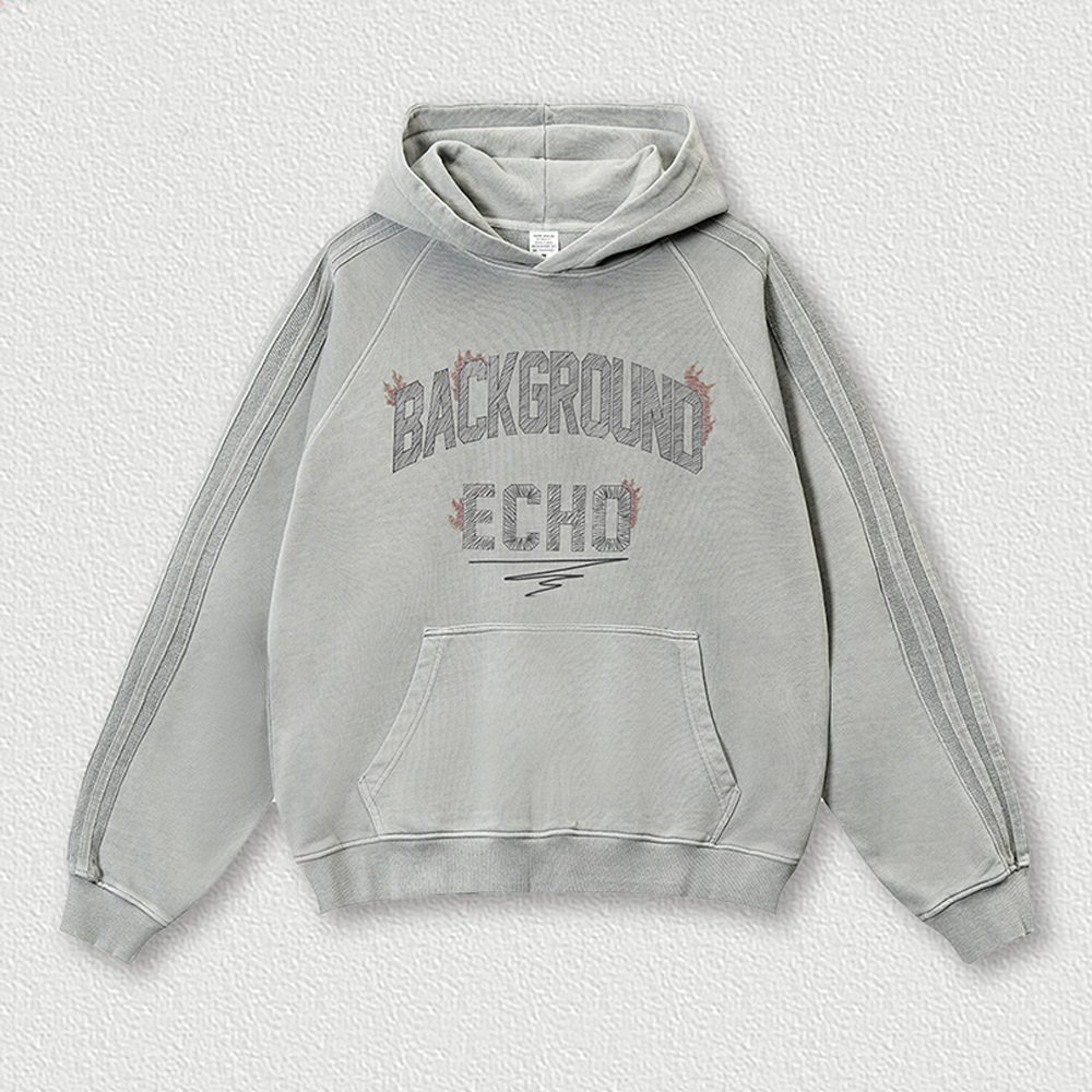 Sweat à capuche imprimé vintage BE Autumn