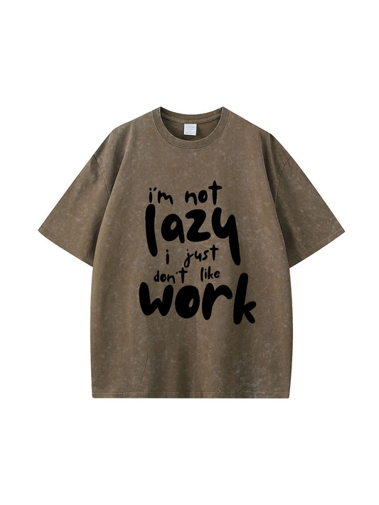 T-shirt en coton 270 g imprimé lettres