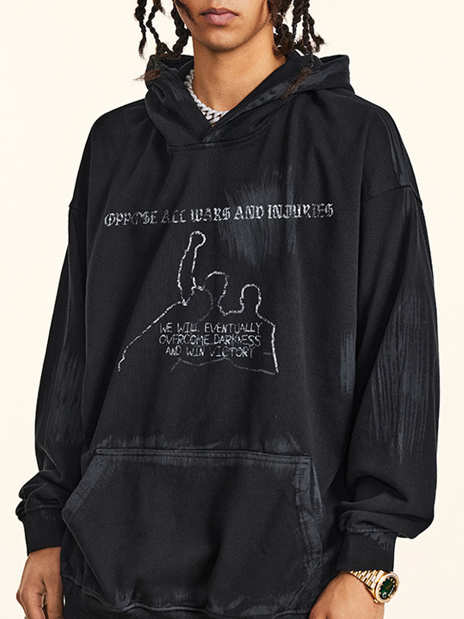 Sweat à capuche vintage