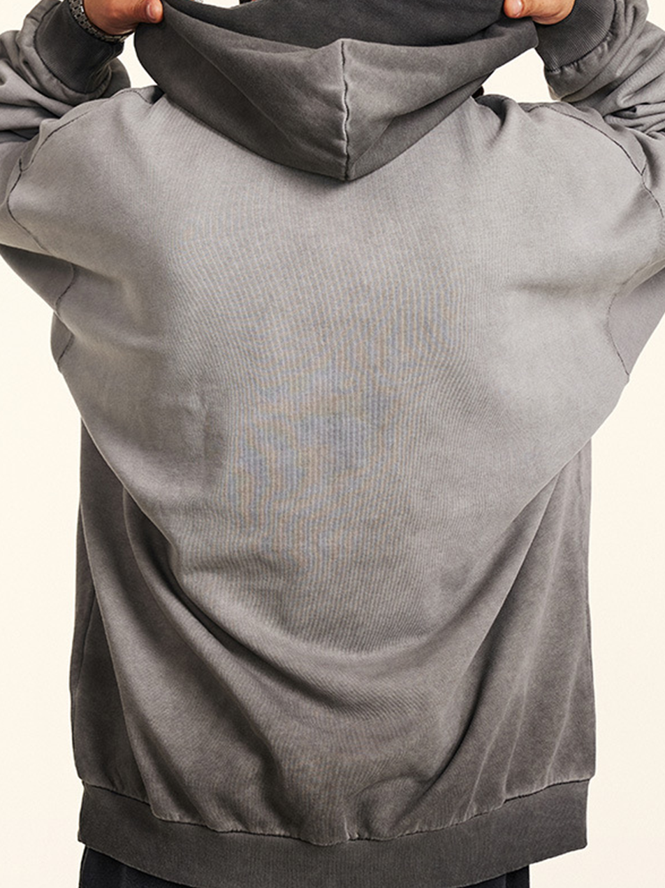Sweat à capuche en batik lavé