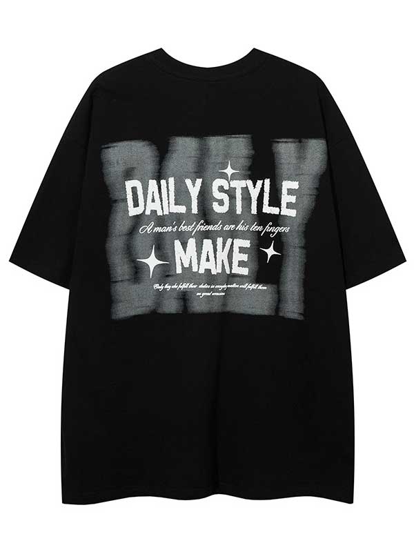 T-shirt graphique Y2K avec collier pour un style quotidien