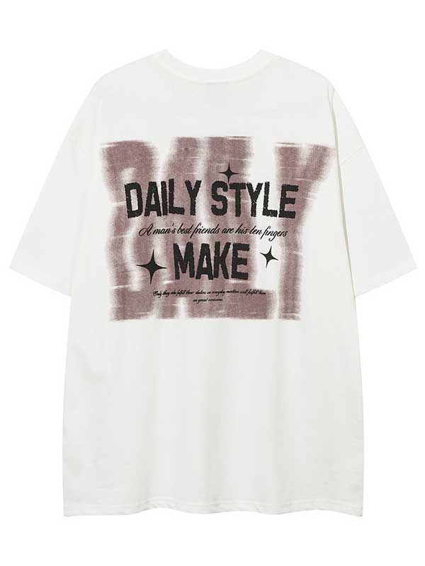T-shirt graphique Y2K avec collier pour un style quotidien