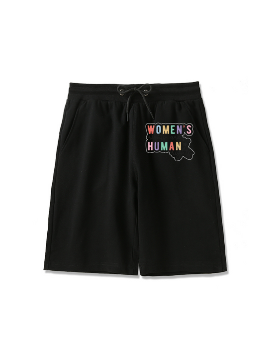 Short imprimé Justice de genre pour femmes 260g
