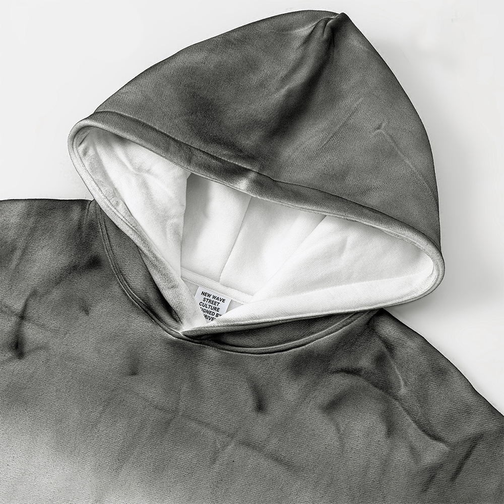 Laver et teindre par pulvérisation un vieux sweat à capuche en polaire